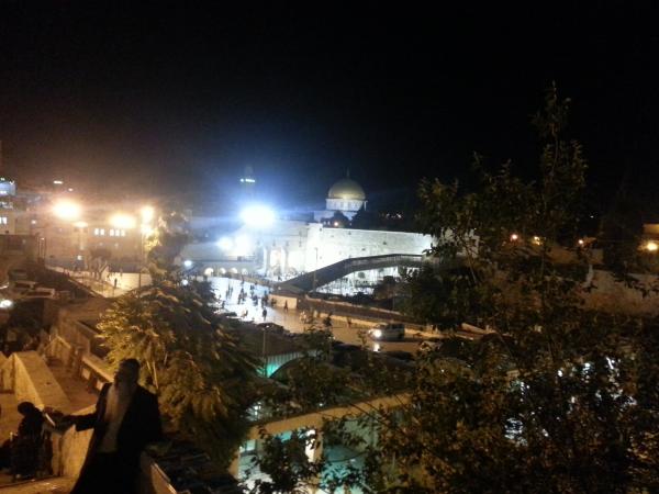 Иерусалим вечерний. Лазерное шоу