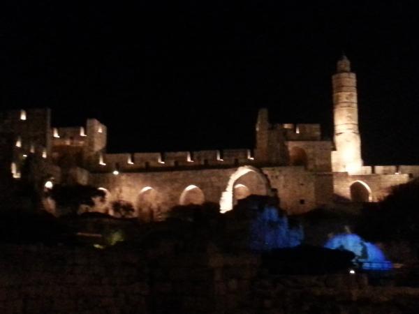 Иерусалим вечерний. Лазерное шоу